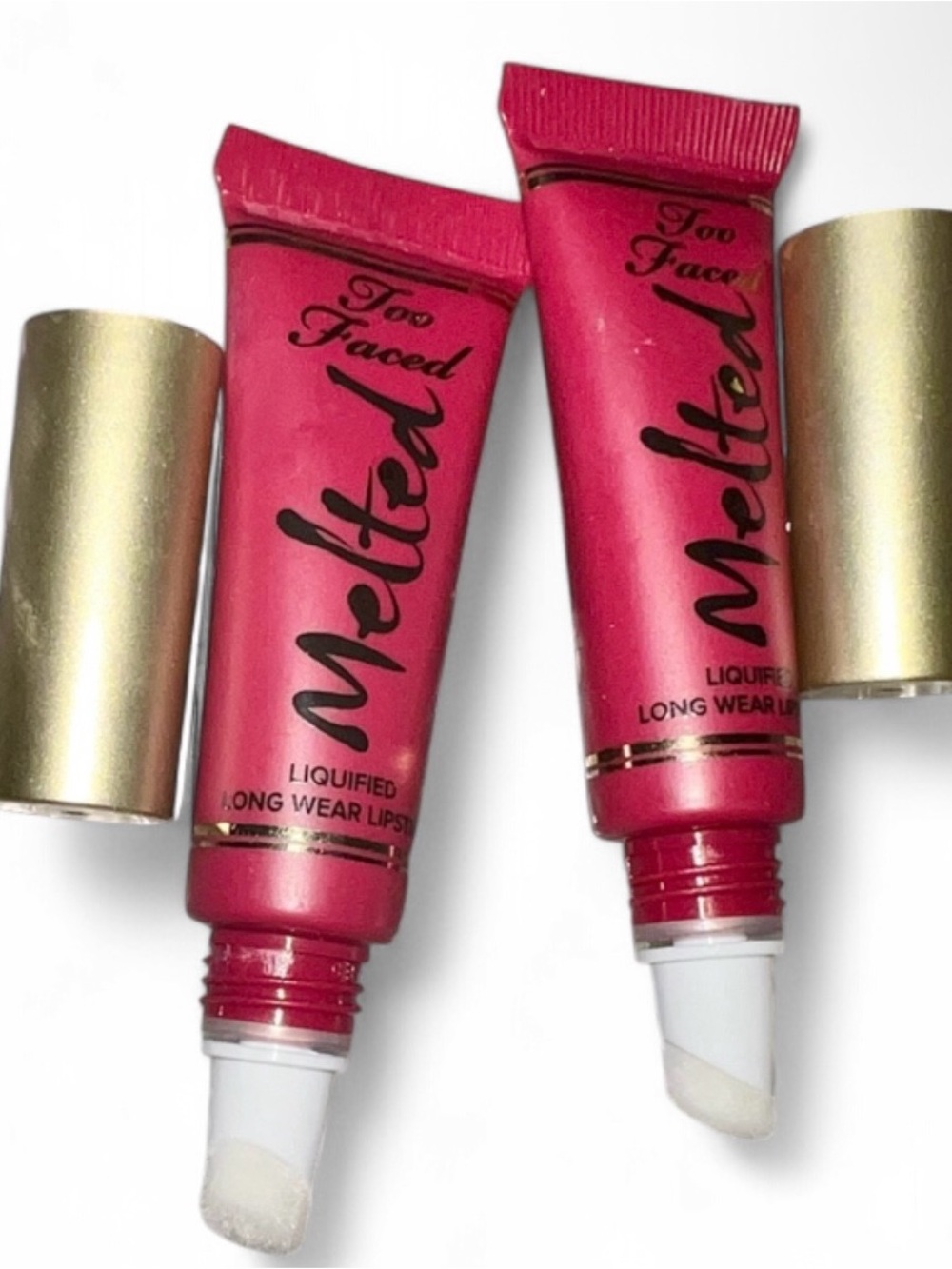 Too Faced Melted Berry Lip Gloss - Vibrant Pink x2